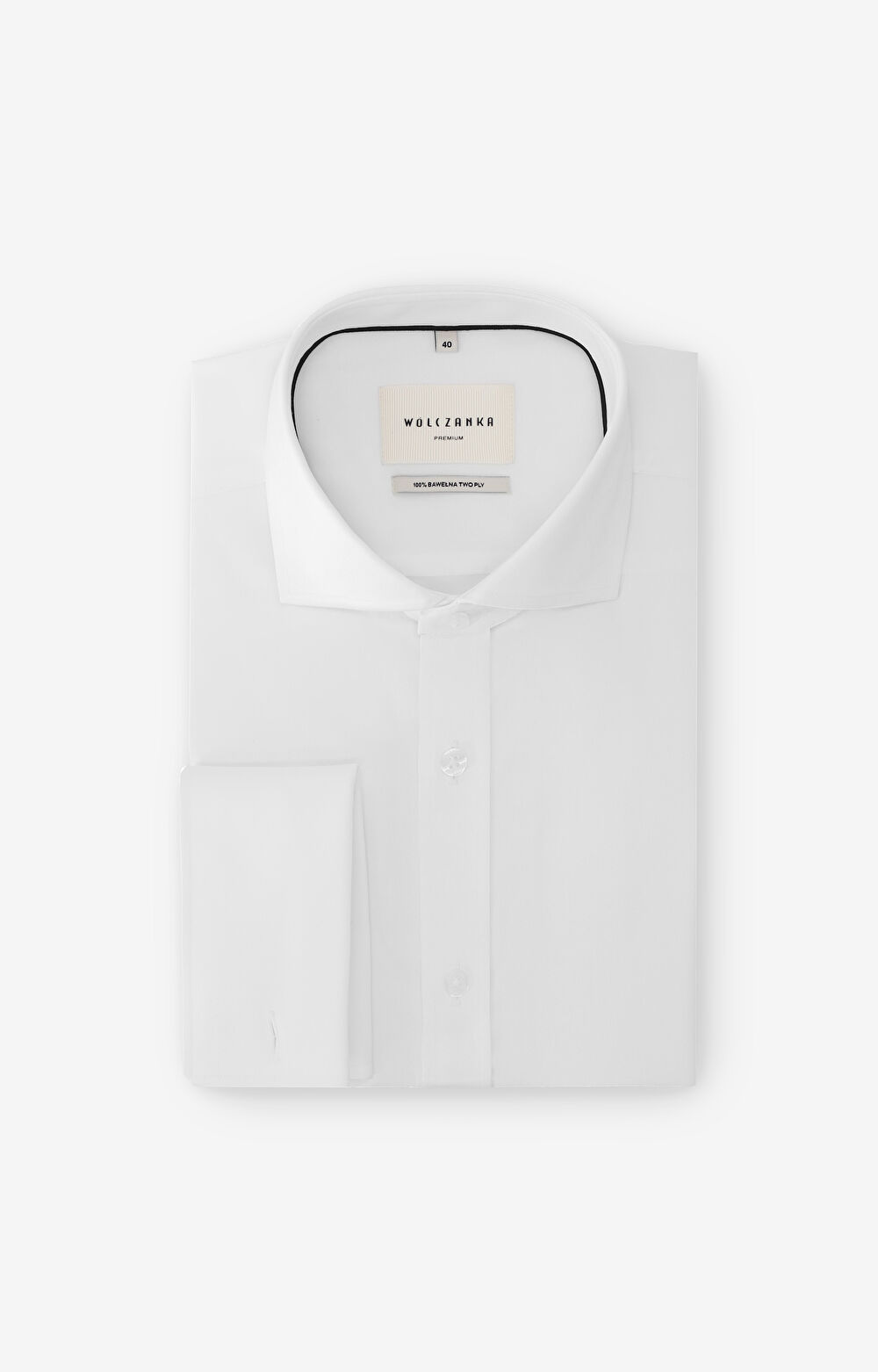 Koszula w diagonalny wzór na spinki