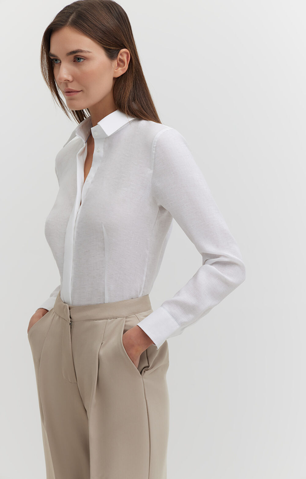 Koszula formal z lnu