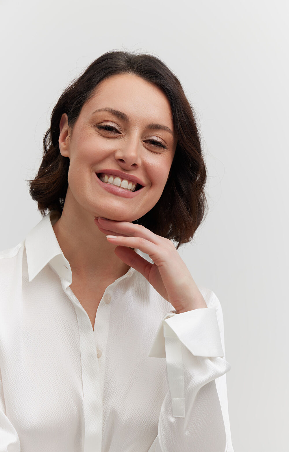 Jedwabna koszula z fakturą - 6