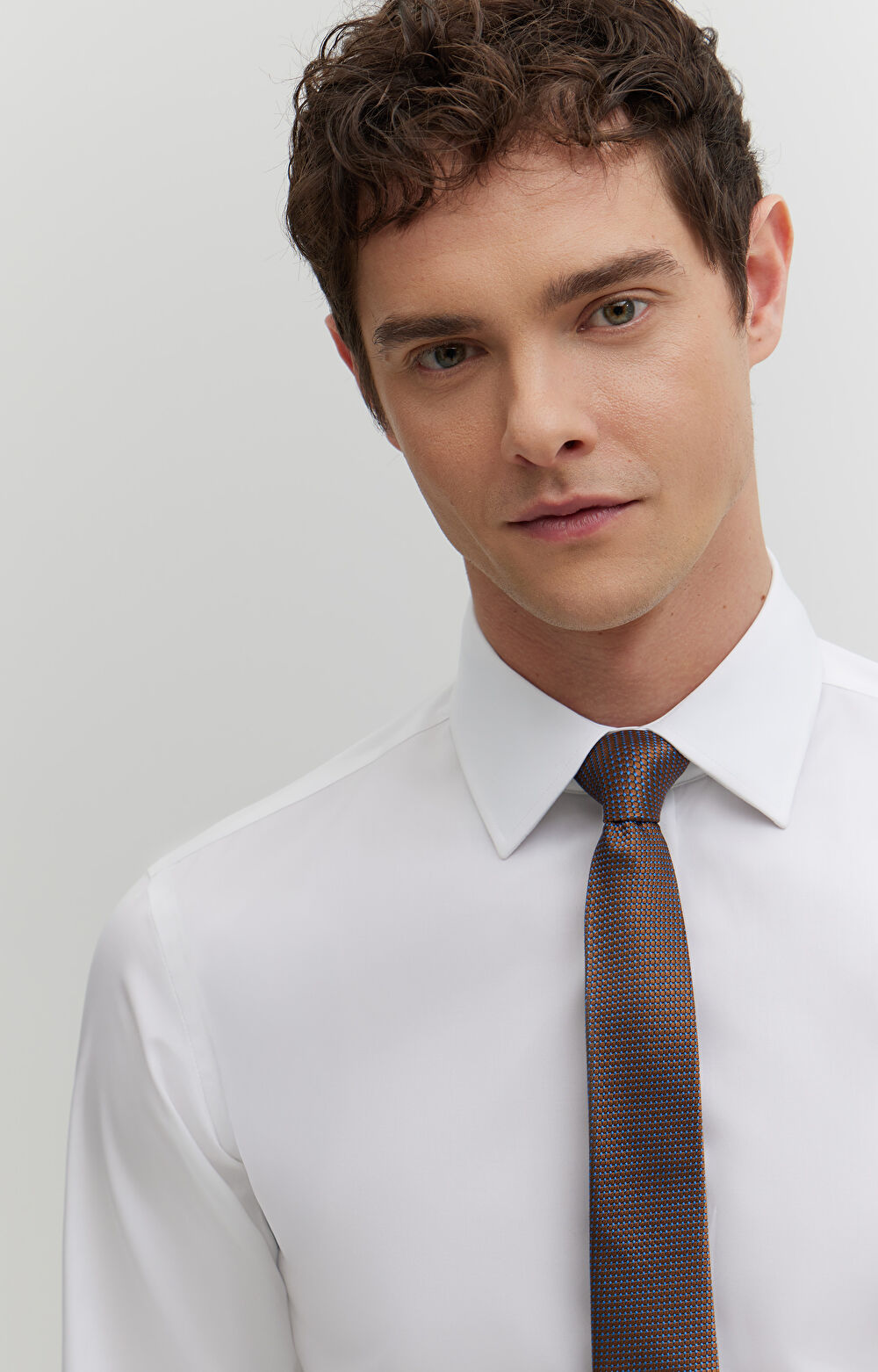 Gładka koszula na spinki - 7