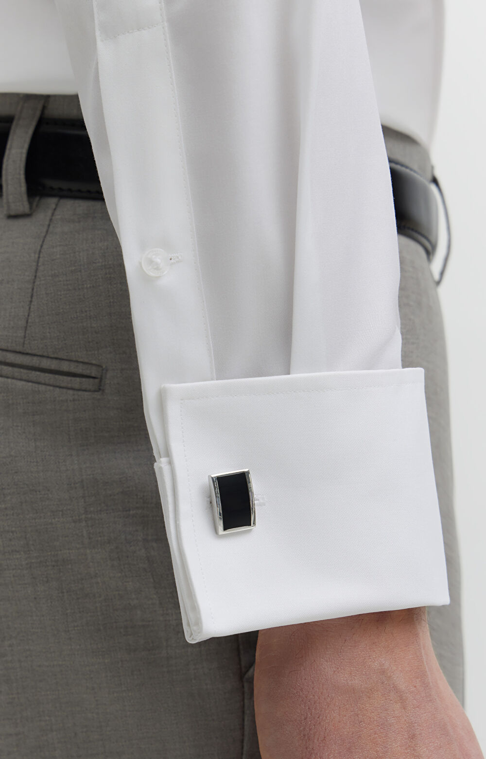 Gładka koszula na spinki - 5