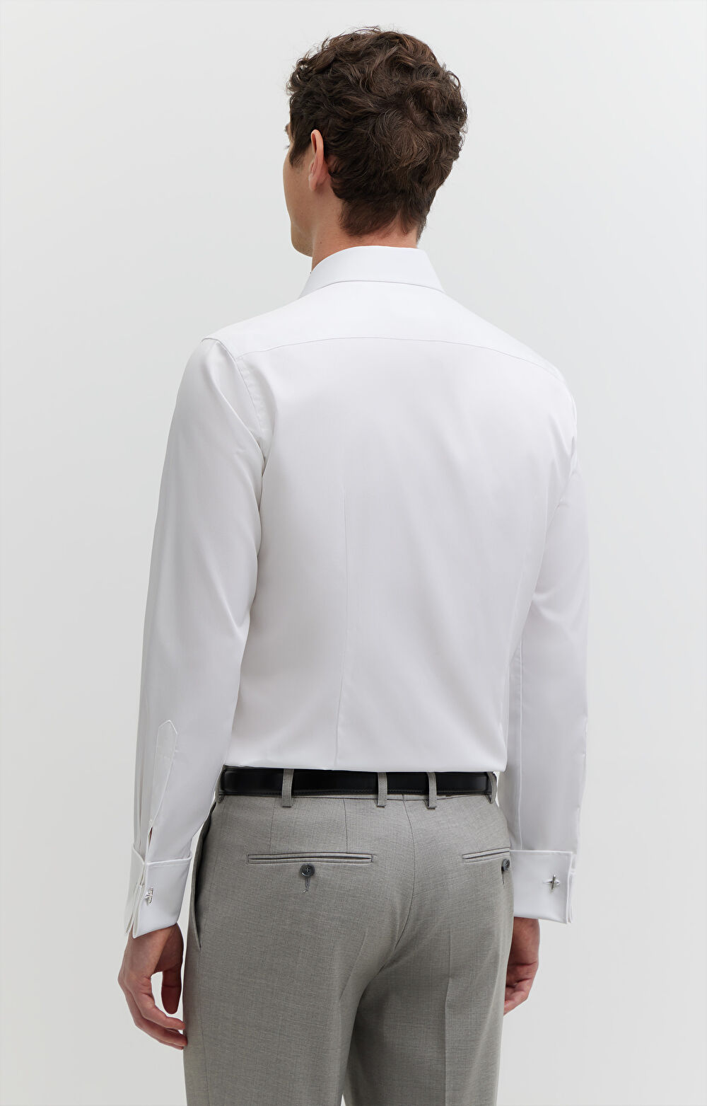 Gładka koszula na spinki - 3