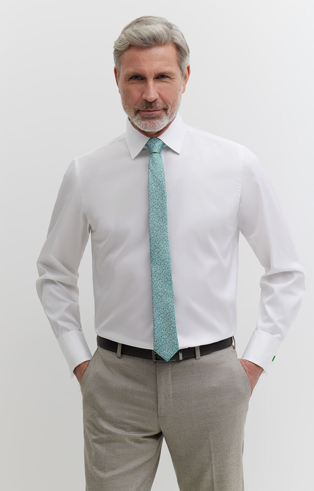 Gładka koszula na spinki - 2