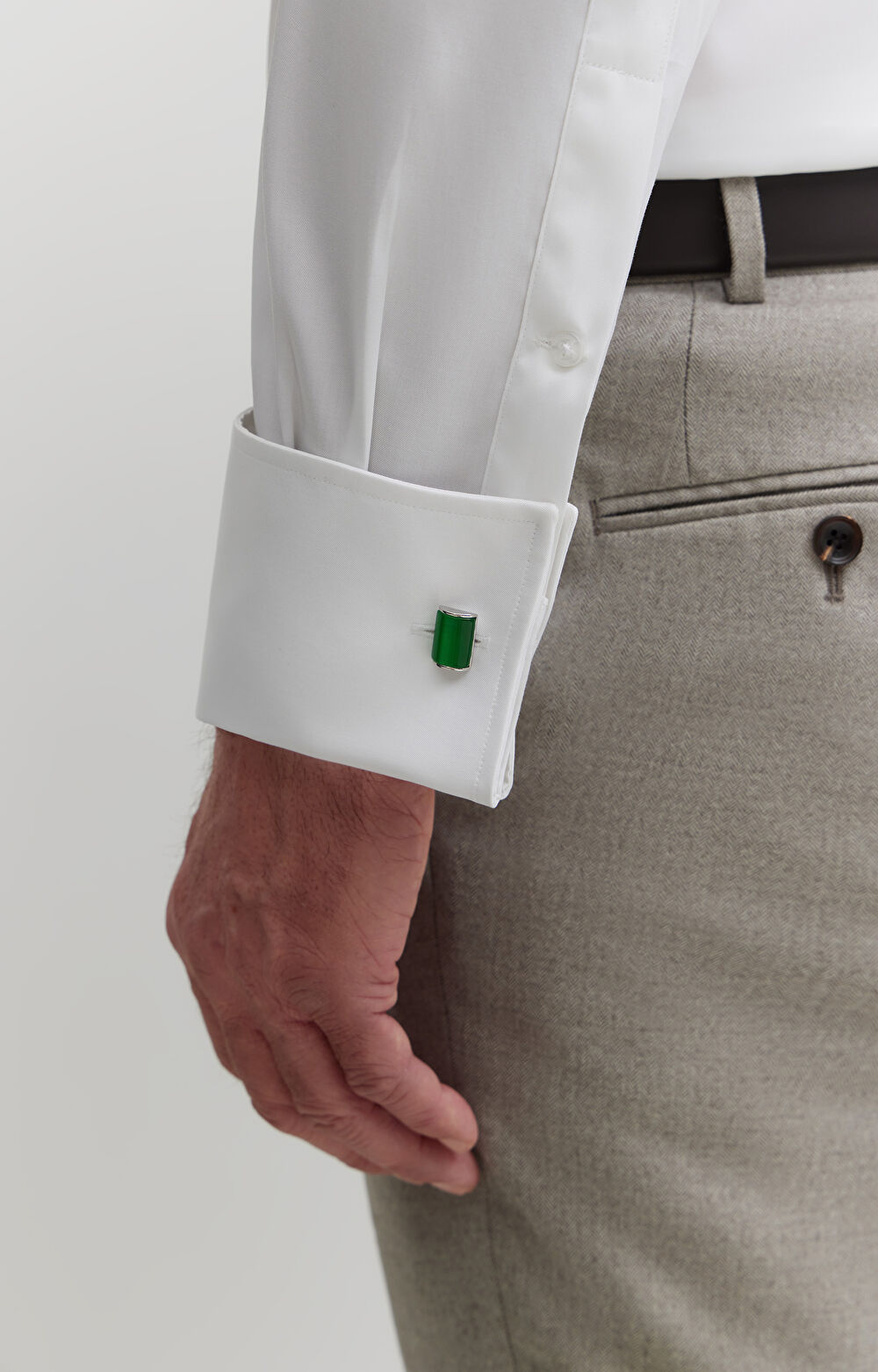 Gładka koszula na spinki - 5