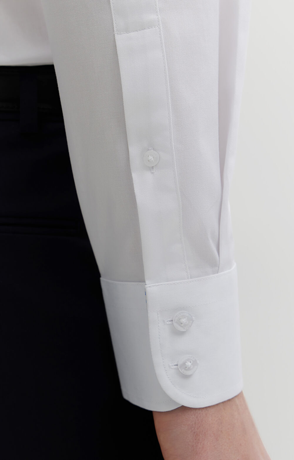 Koszula z diagonalu z kontrastem - 5