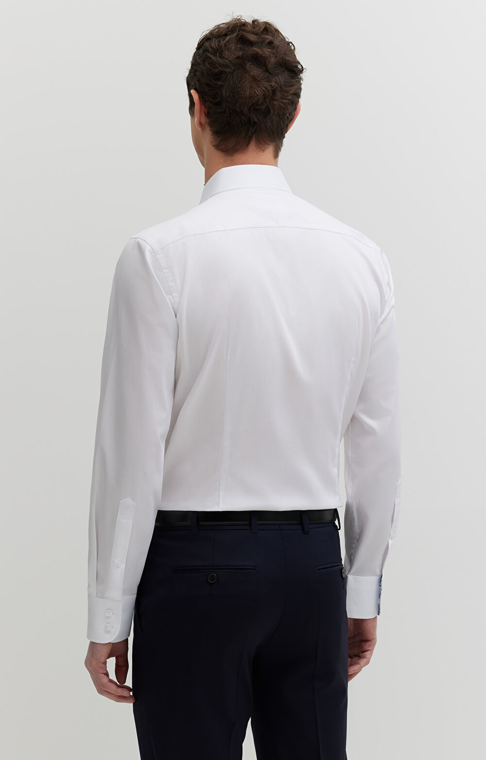 Koszula z diagonalu z kontrastem - 3