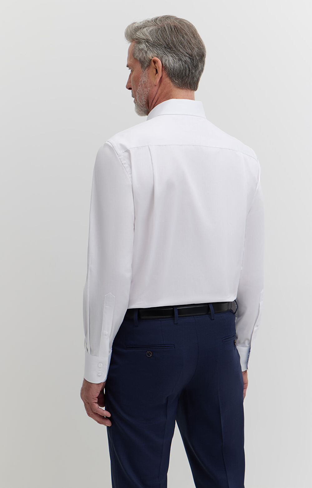 Koszula z diagonalu z kontrastem - 3