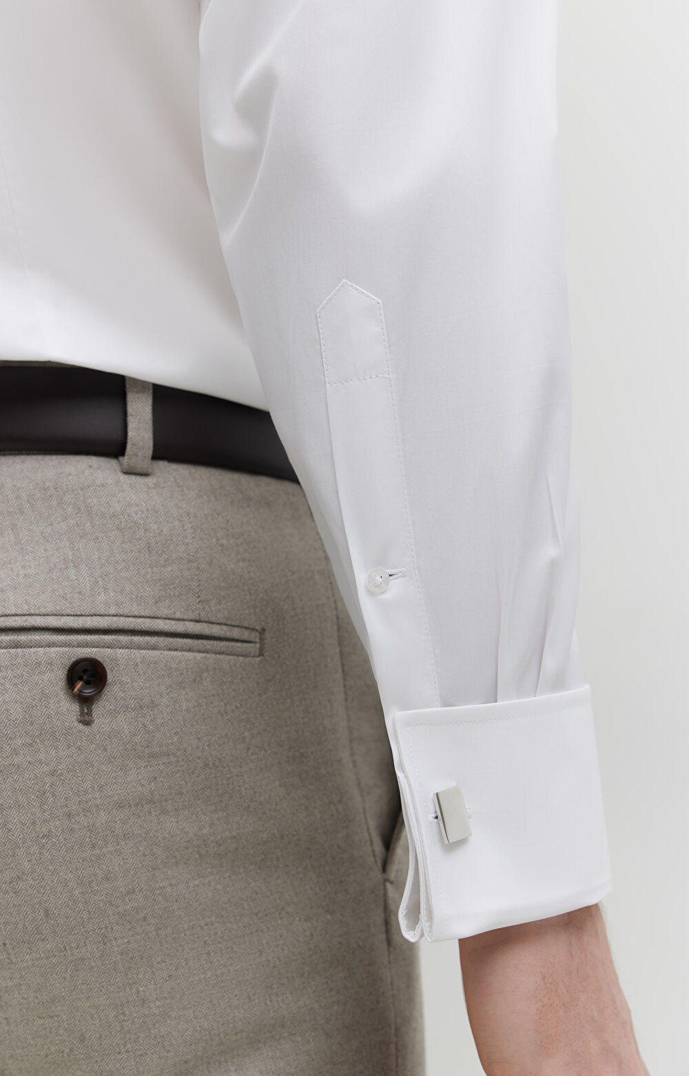 Gładka koszula na spinki - 5