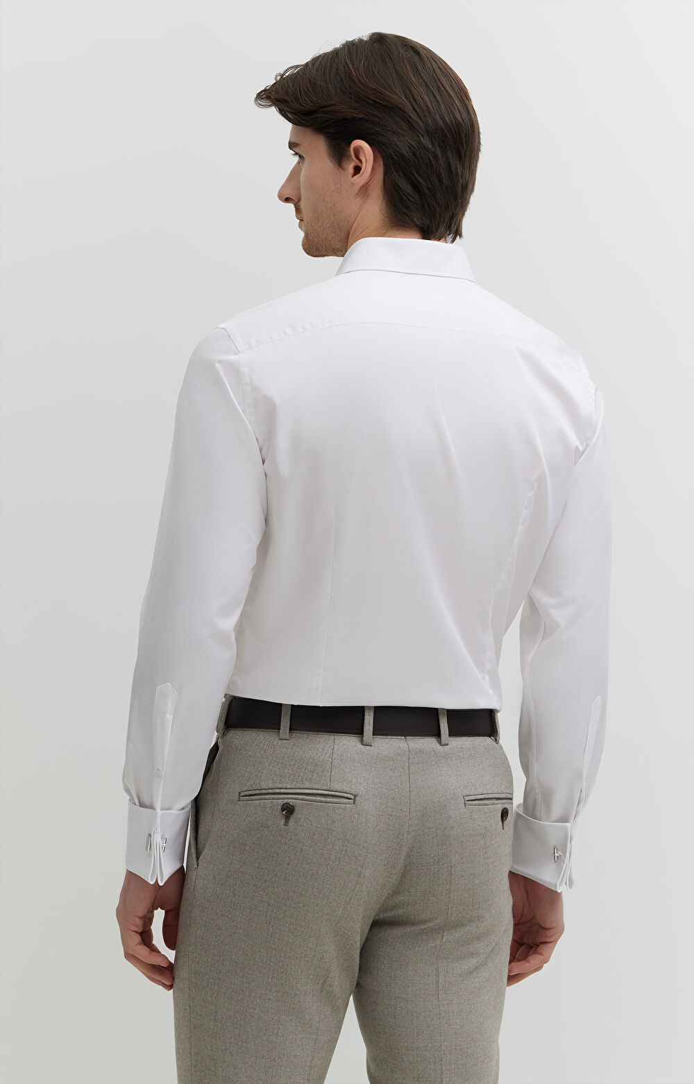 Gładka koszula na spinki - 3