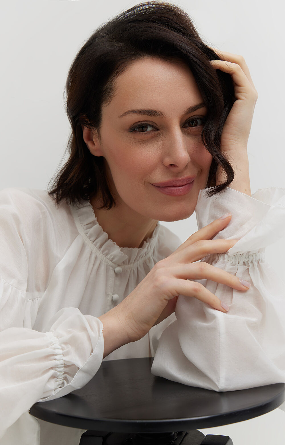 Bawełniana koszula z jedwabiem - 6