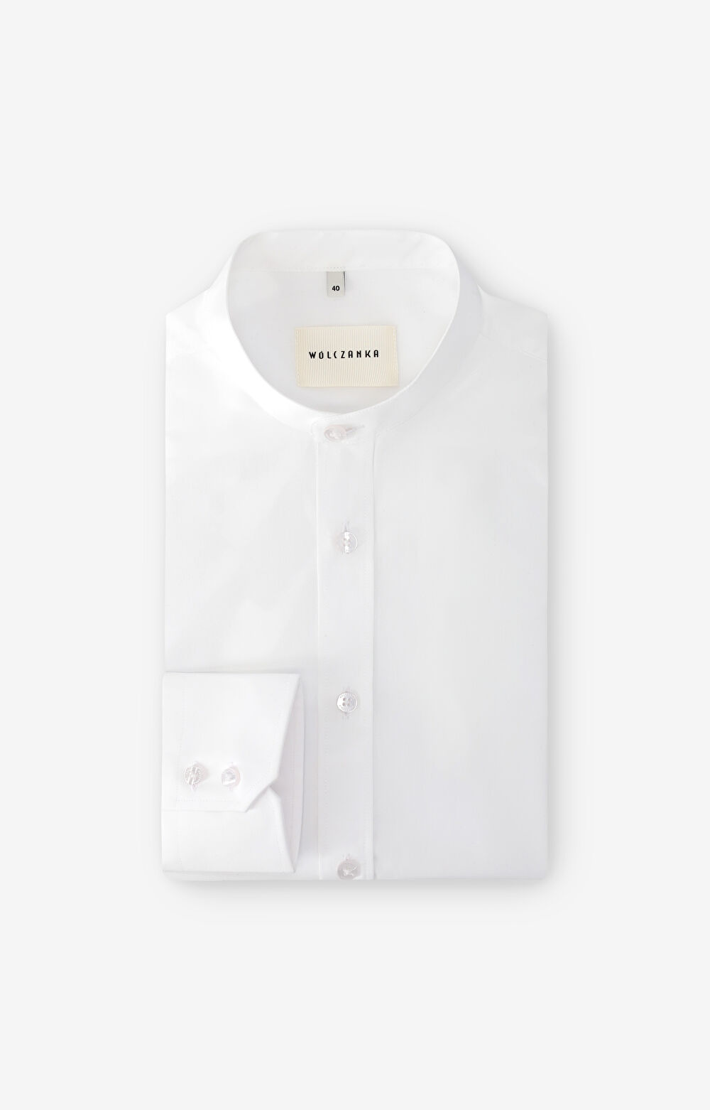 Gładka koszula z popeliny