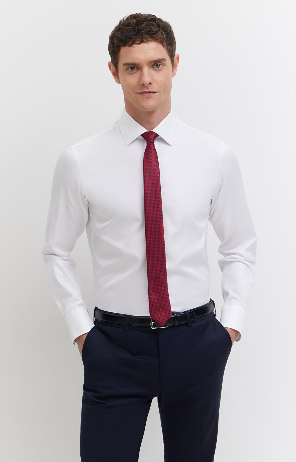 Elegancka koszula w jodełkę - 2