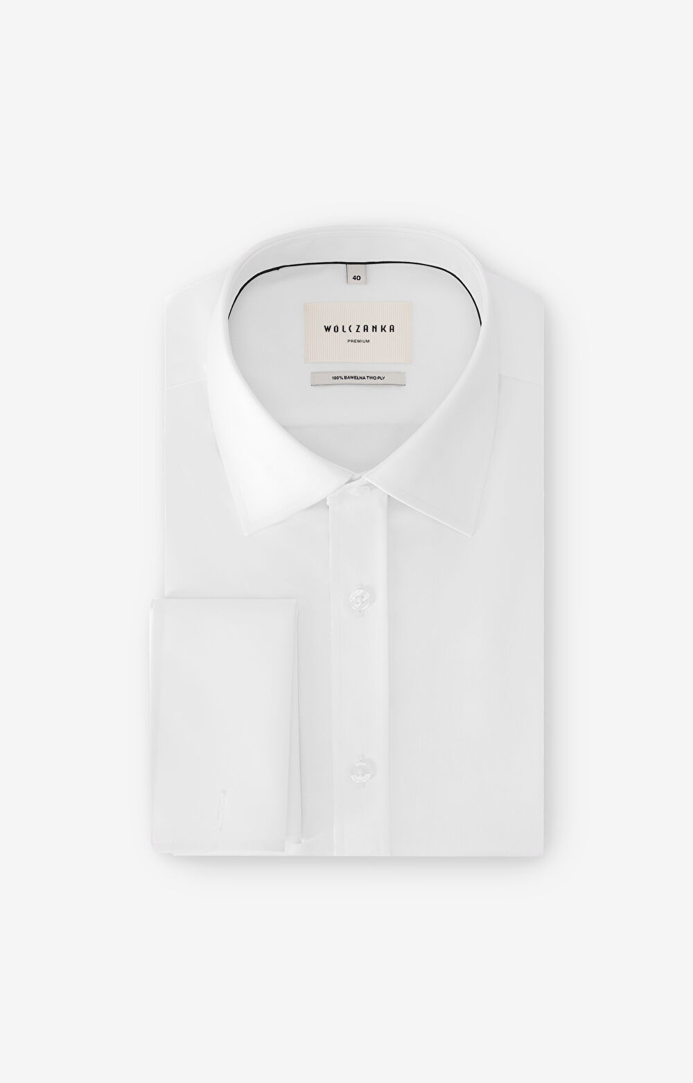 Koszula w diagonalny wzór na spinki