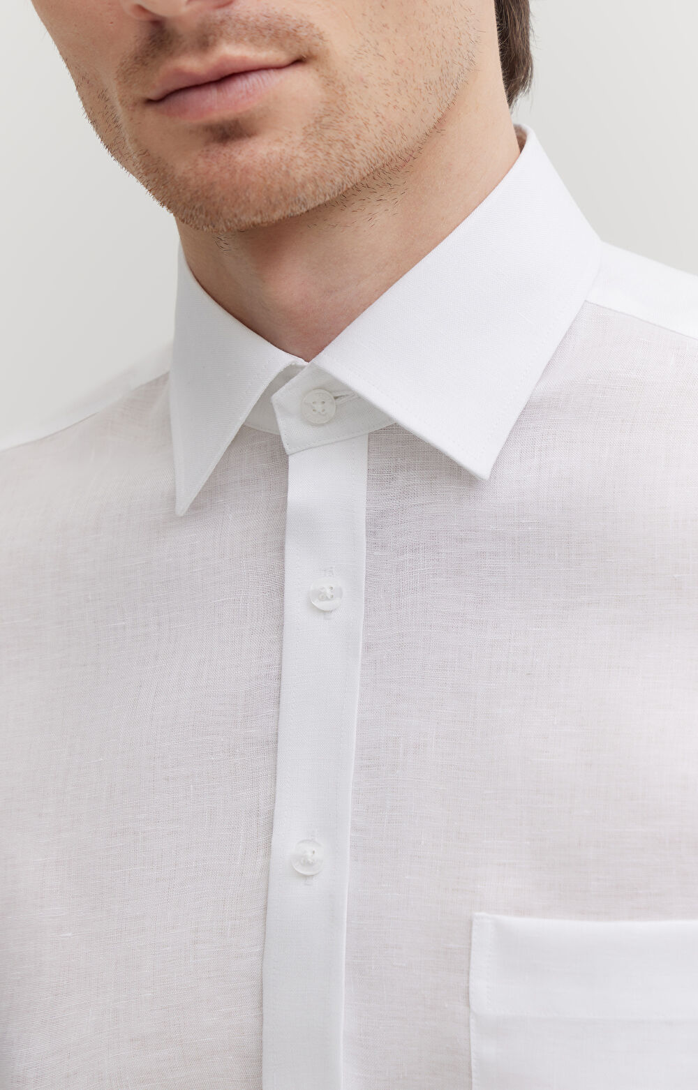 Lniana koszula formalna - 8