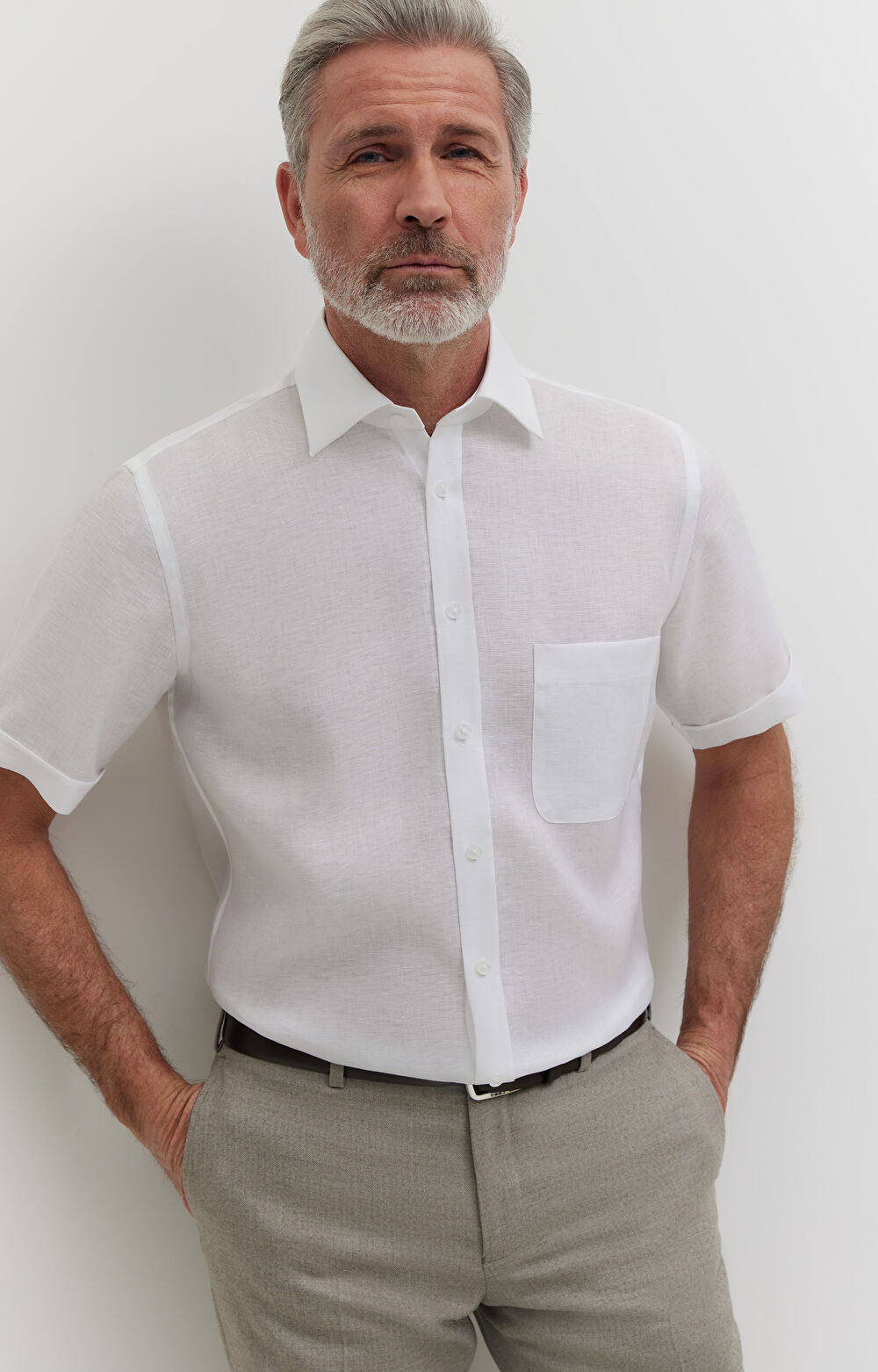 Lniana koszula formalna - 5