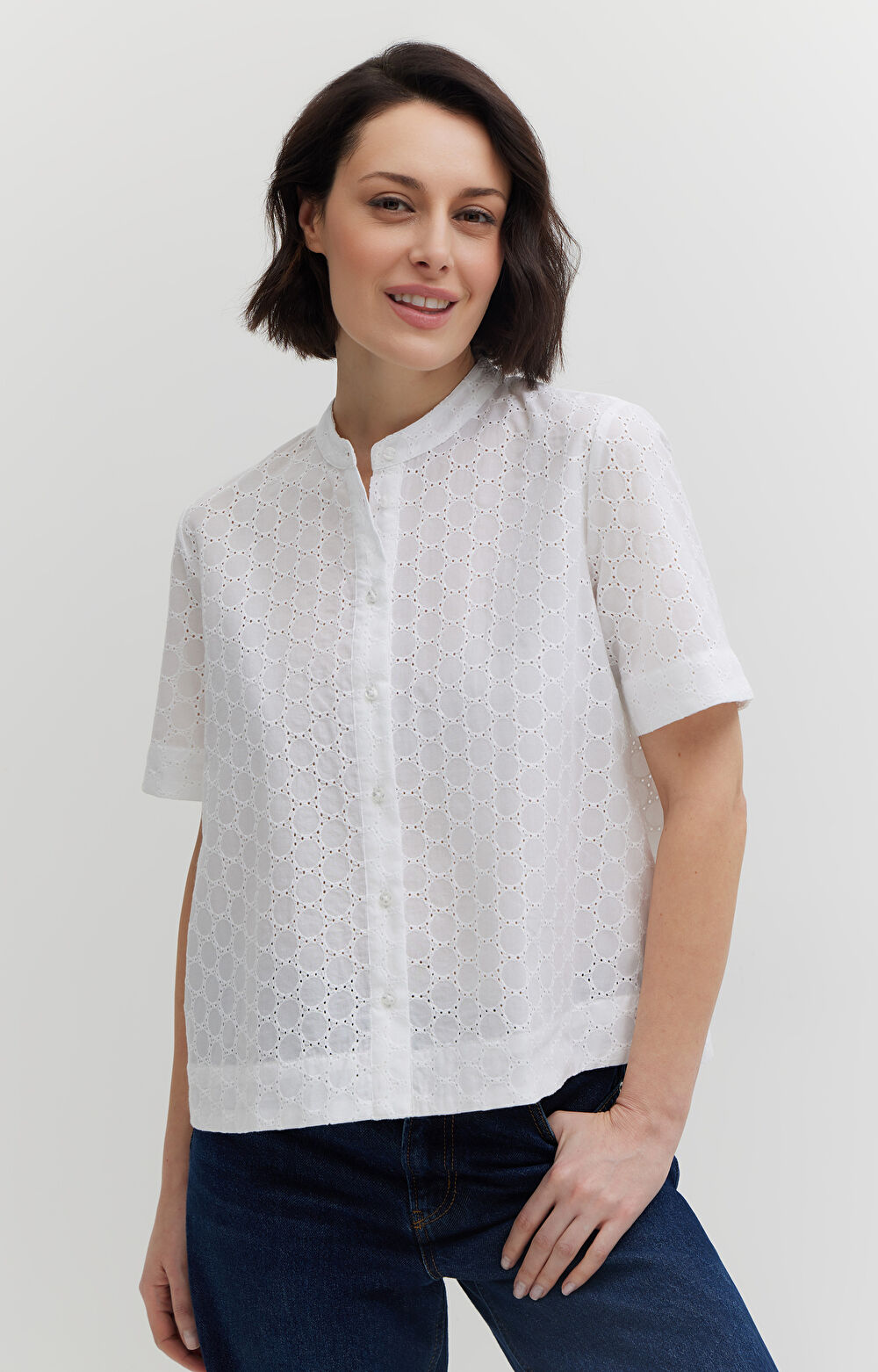 Koszula z haftowanym wzorem - 3