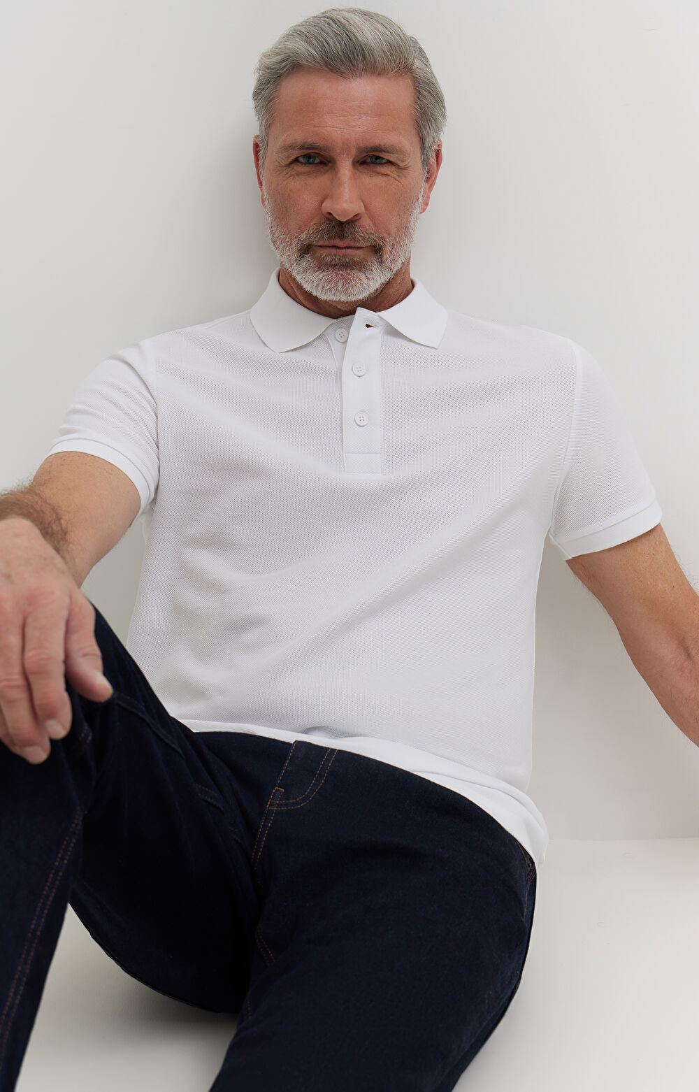 Polo z merceryzowanej bawełny - 5
