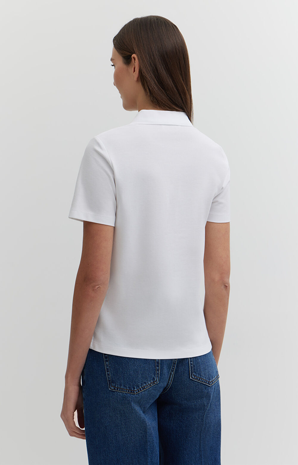 Polo z bawełny merceryzowanej z kontrastem - 3