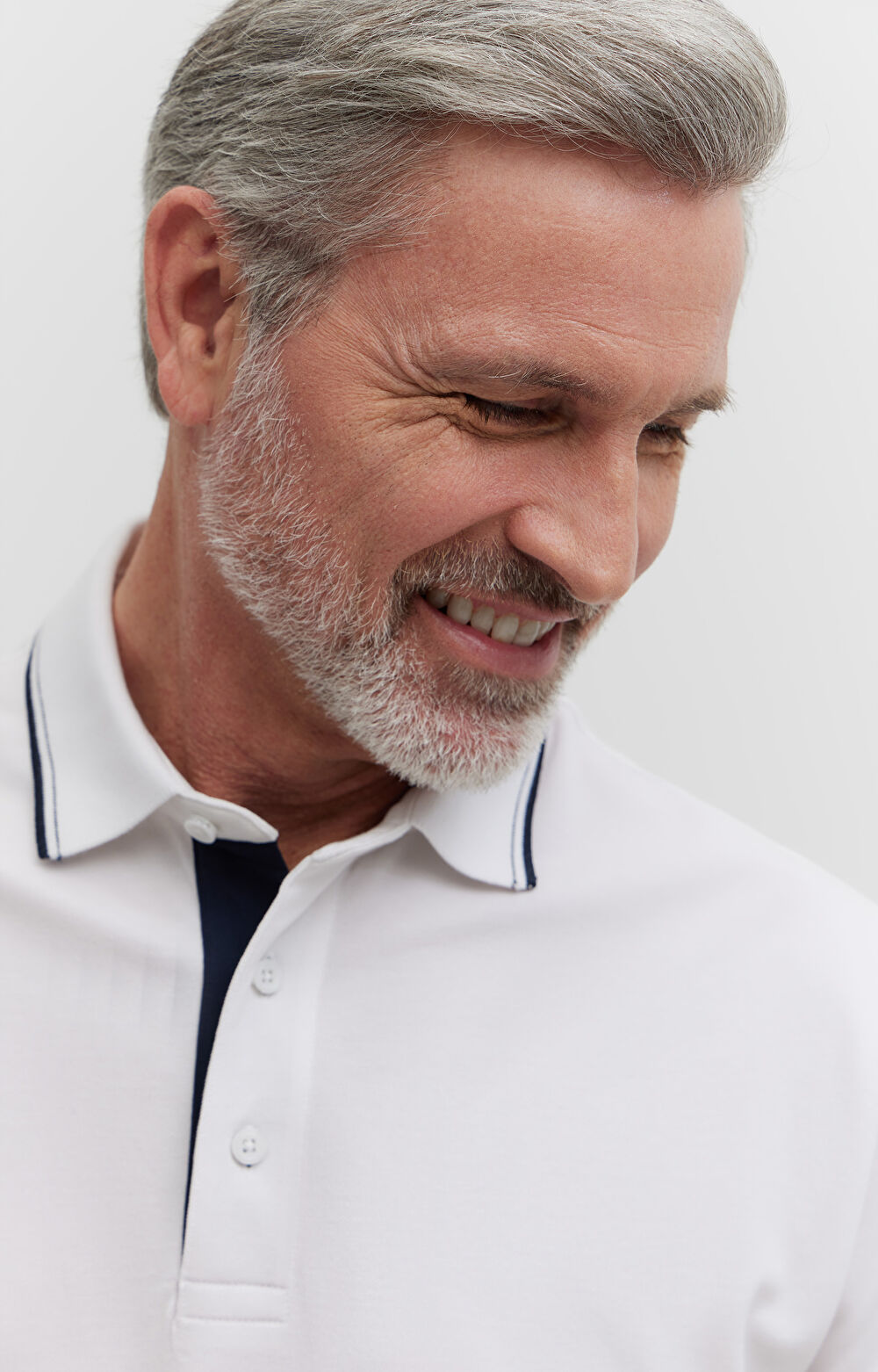 Polo z bawełny merceryzowanej z kontrastem - 4