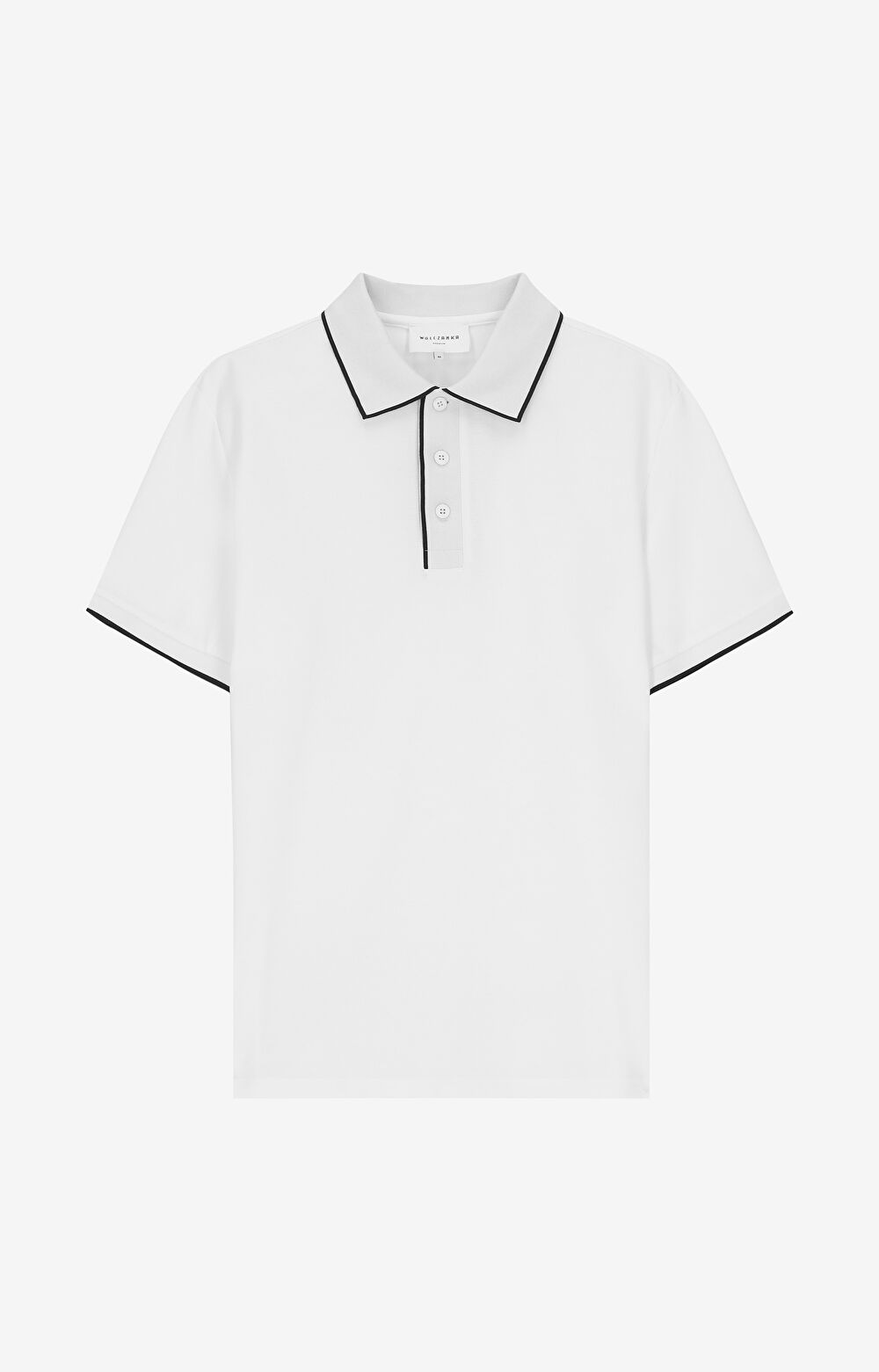 Polo z bawełny podwójnie merceryzowanej z kontrastem - 2