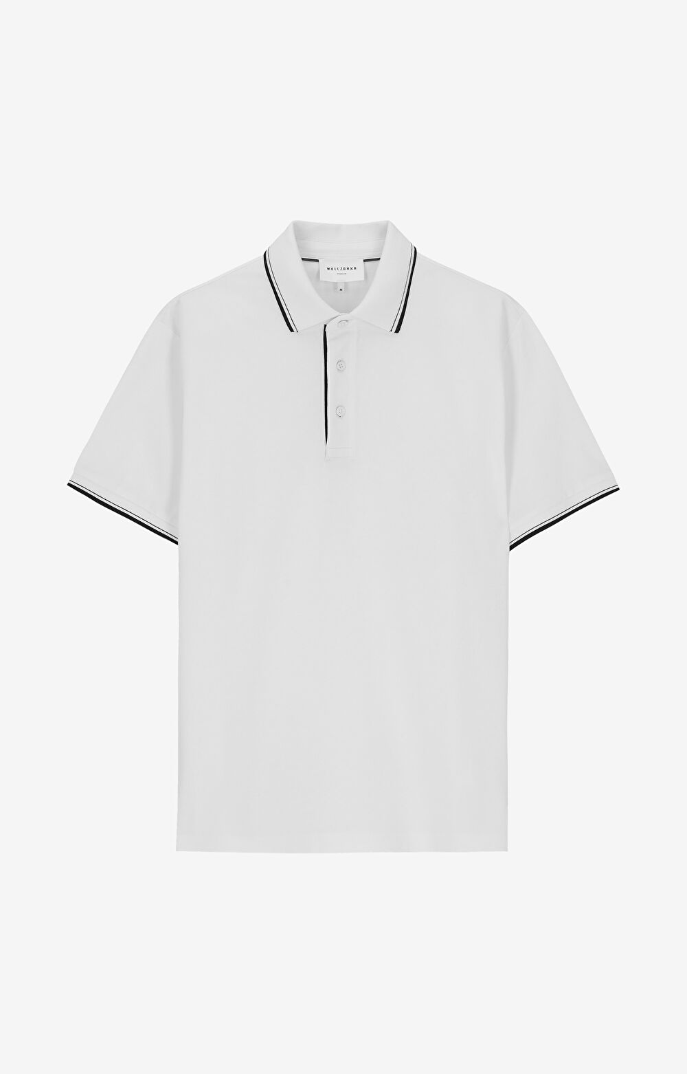 Polo z bawełny merceryzowanej z kontrastem - 2