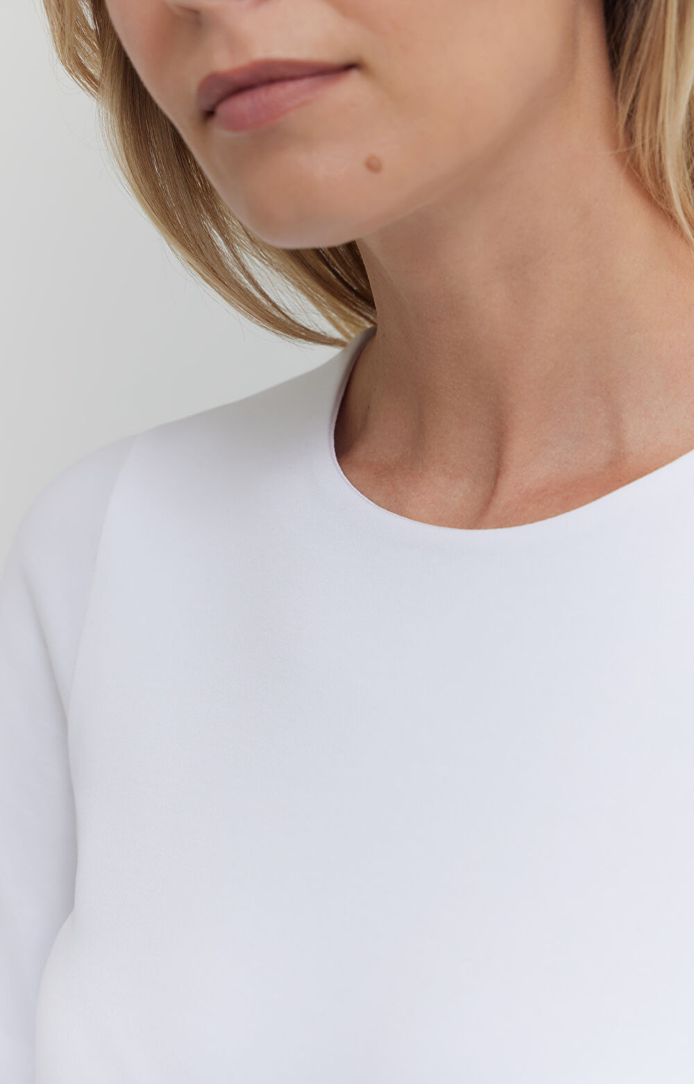 T-shirt z długim rękawem z bawełny merceryzowanej - 5