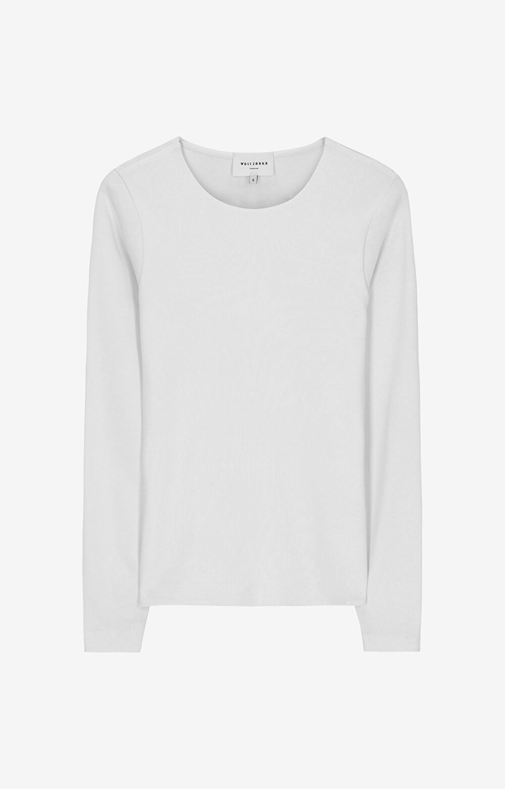 T-shirt z długim rękawem z bawełny merceryzowanej - 2