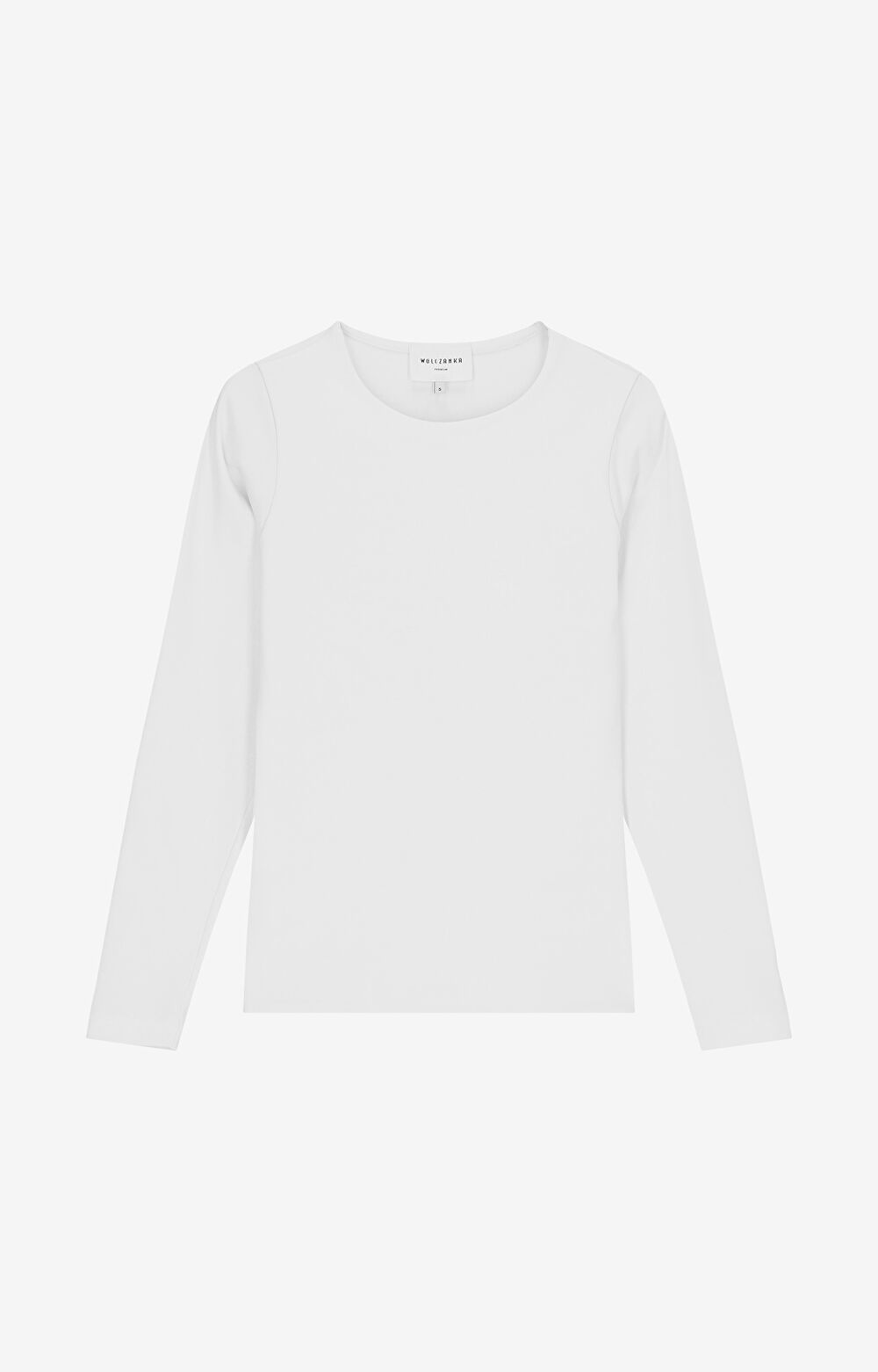 T-shirt z długim rękawem z bawełny merceryzowanej - 2
