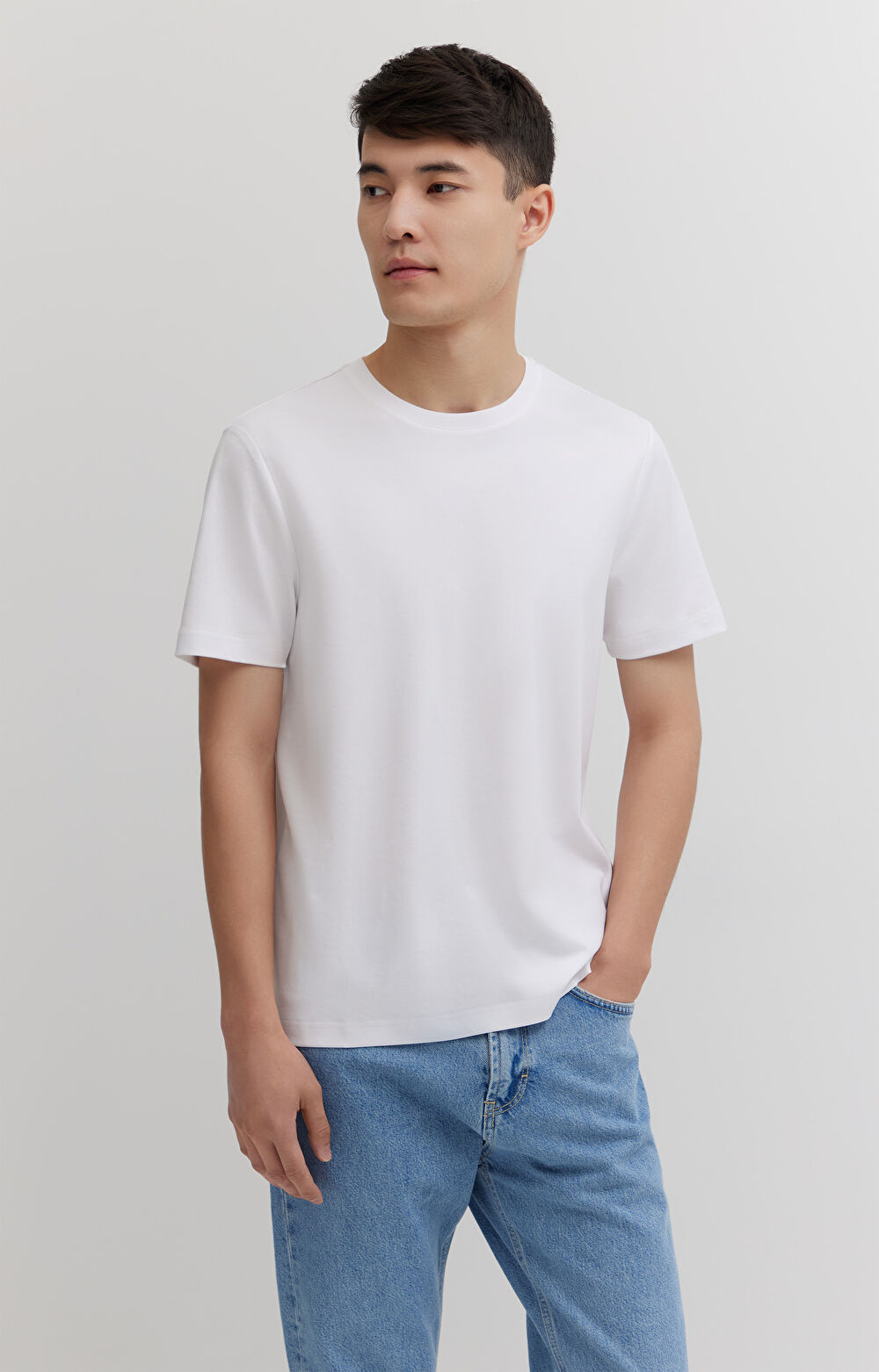 T-shirt z bawełny podwójnie merceryzowanej - 2