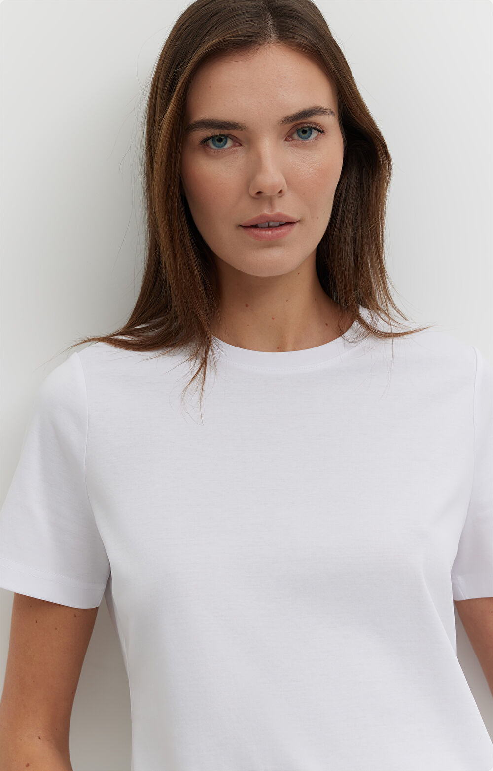 T-shirt regular z bawełny merceryzowanej - 3