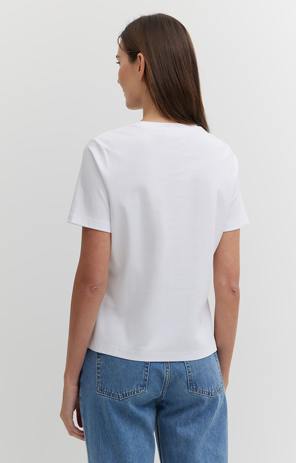 T-shirt regular z bawełny merceryzowanej - 2