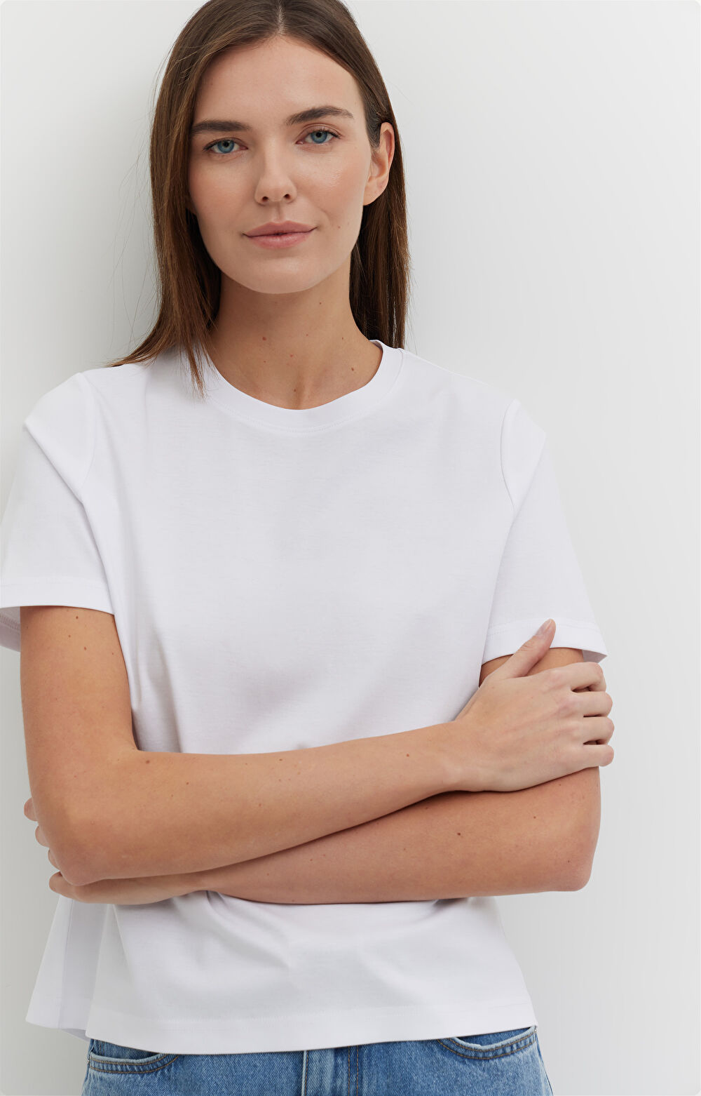 T-shirt regular z bawełny merceryzowanej - 5