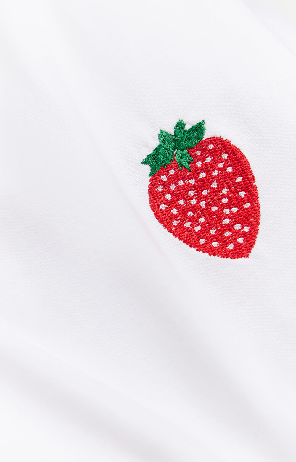 T-shirt z haftem z bawełny merceryzowanej - 6