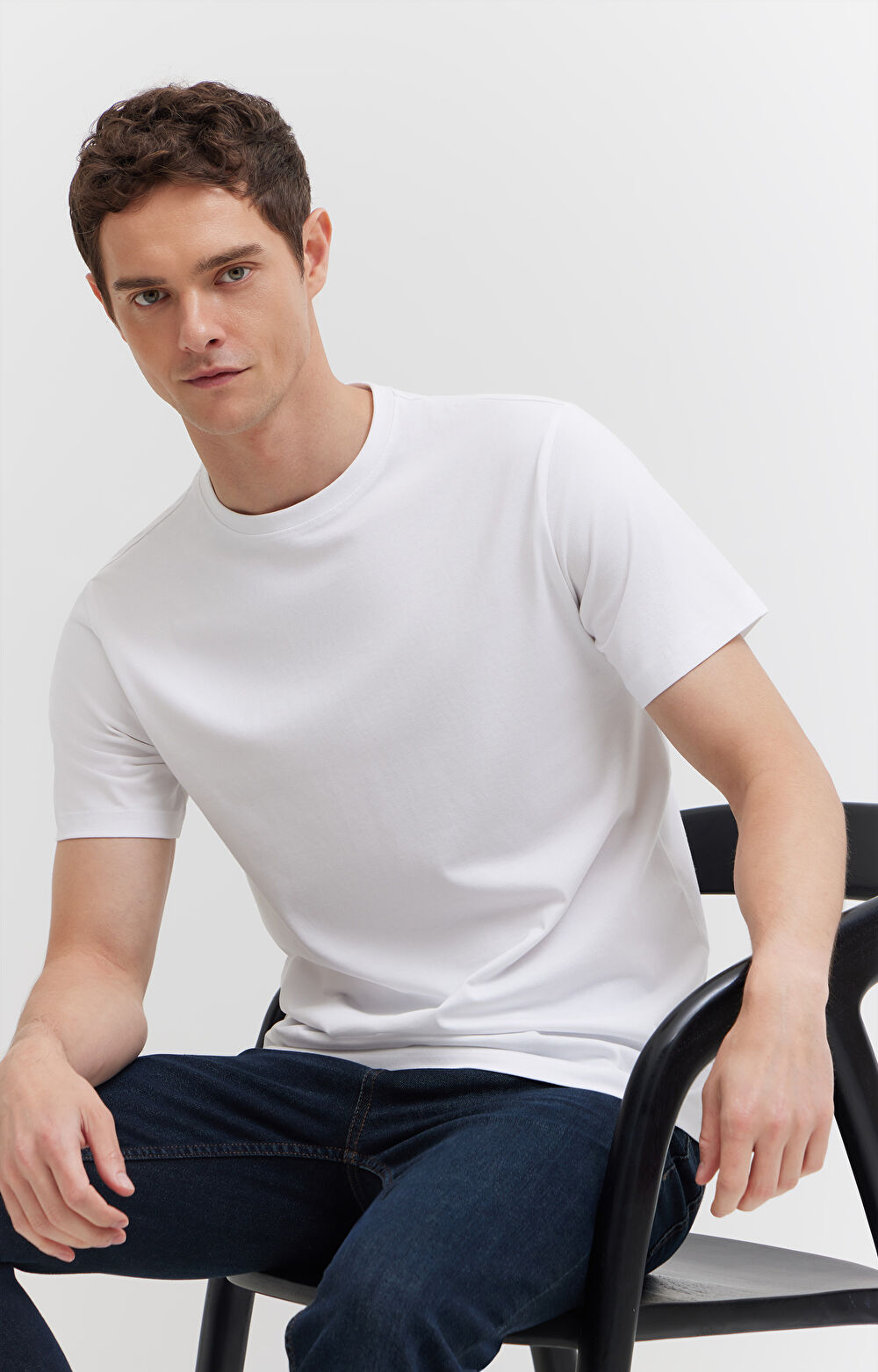 T-shirt z bawełny merceryzowanej - 5