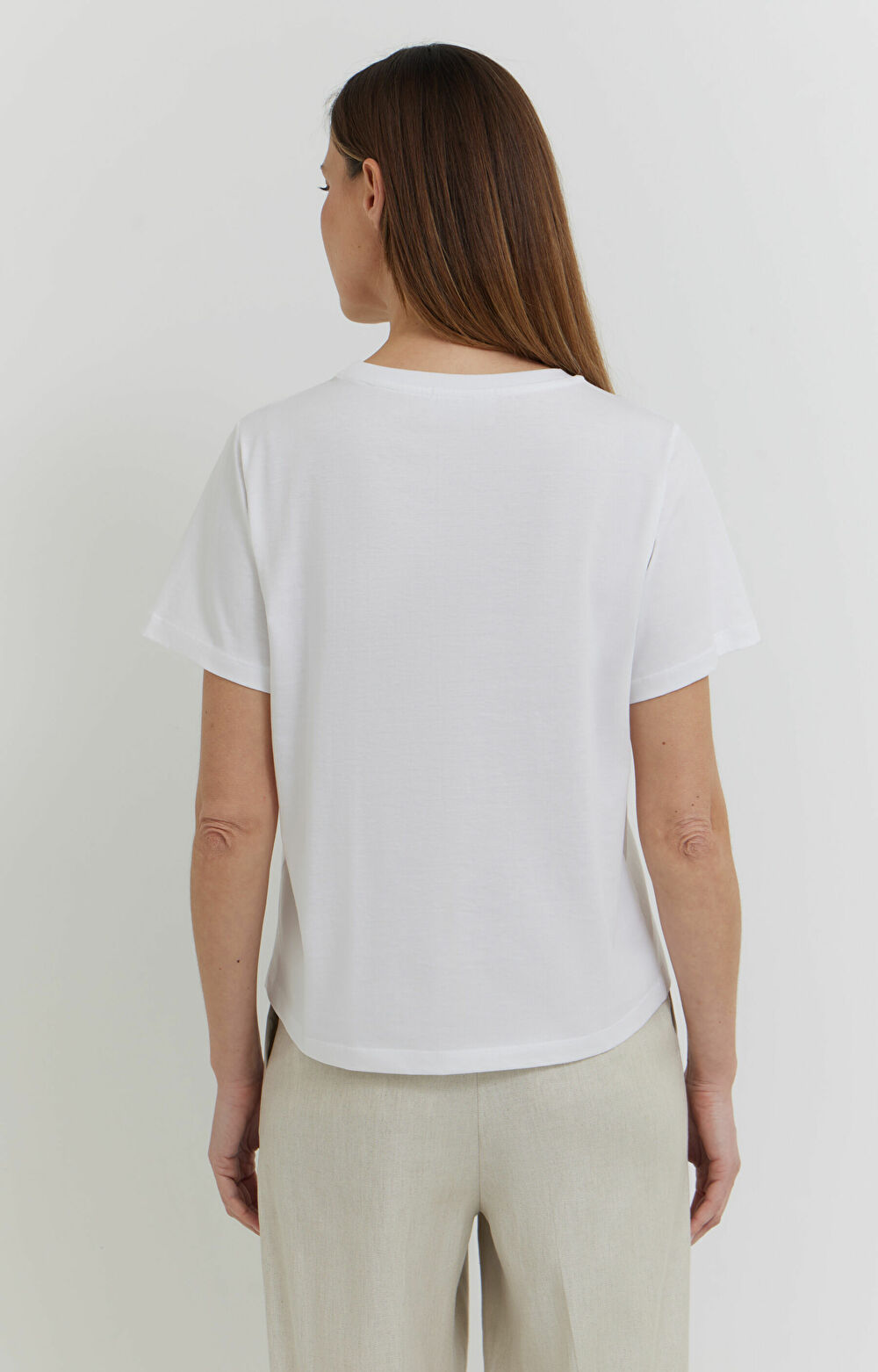 T-shirt regular z bawełny merceryzowanej - 4
