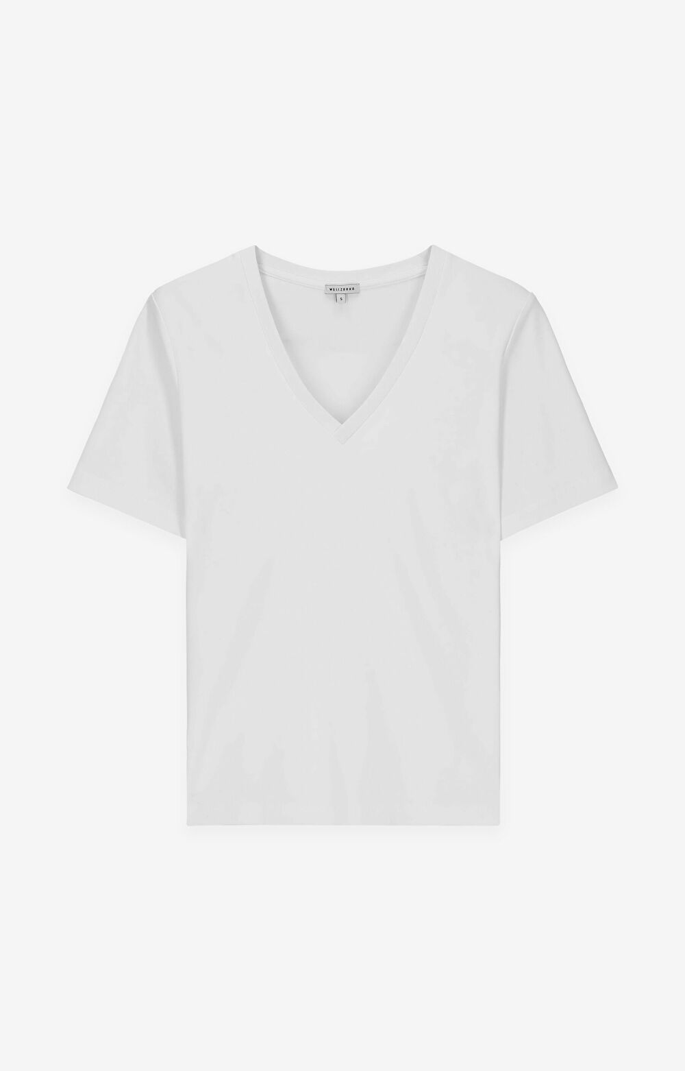 Gładki t-shirt z bawełny organicznej - 2