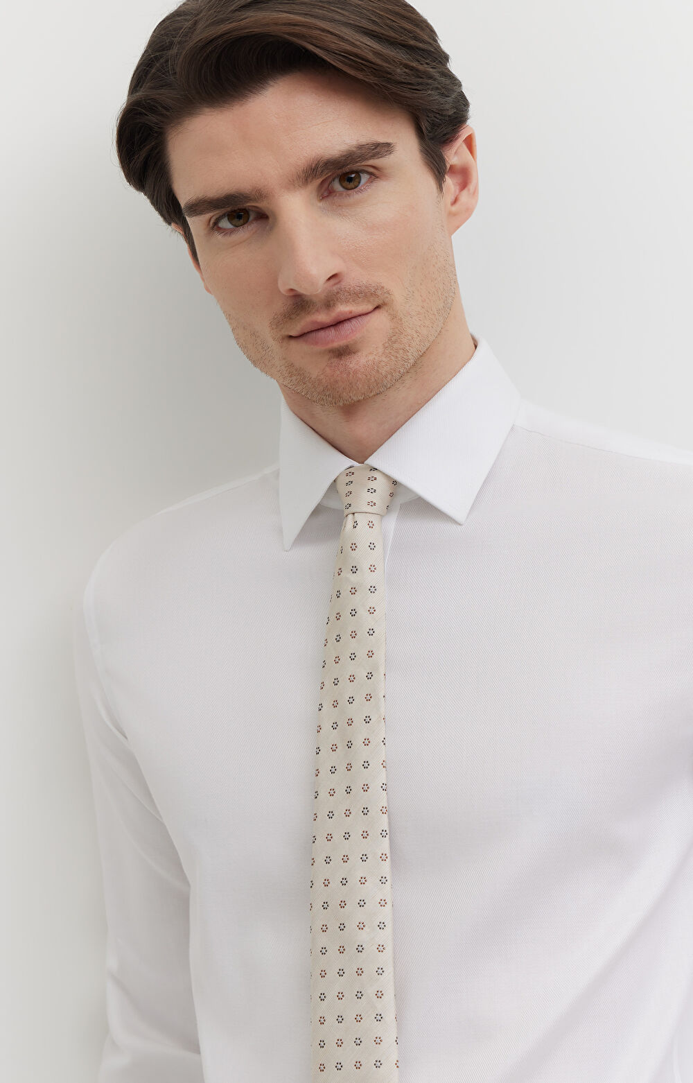 Elegancka koszula w diagonalny wzór - 8