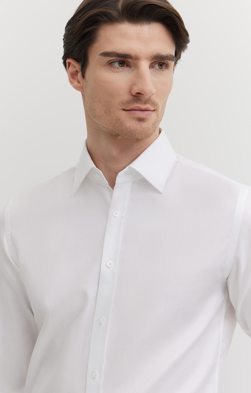 Elegancka koszula w diagonalny wzór - 7