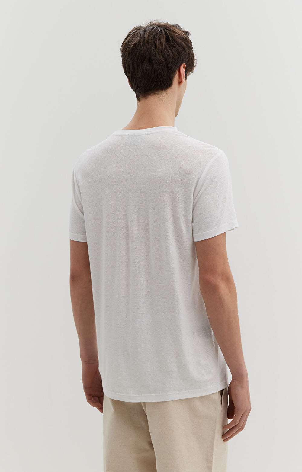T-shirt z lnu i wiskozy - 3