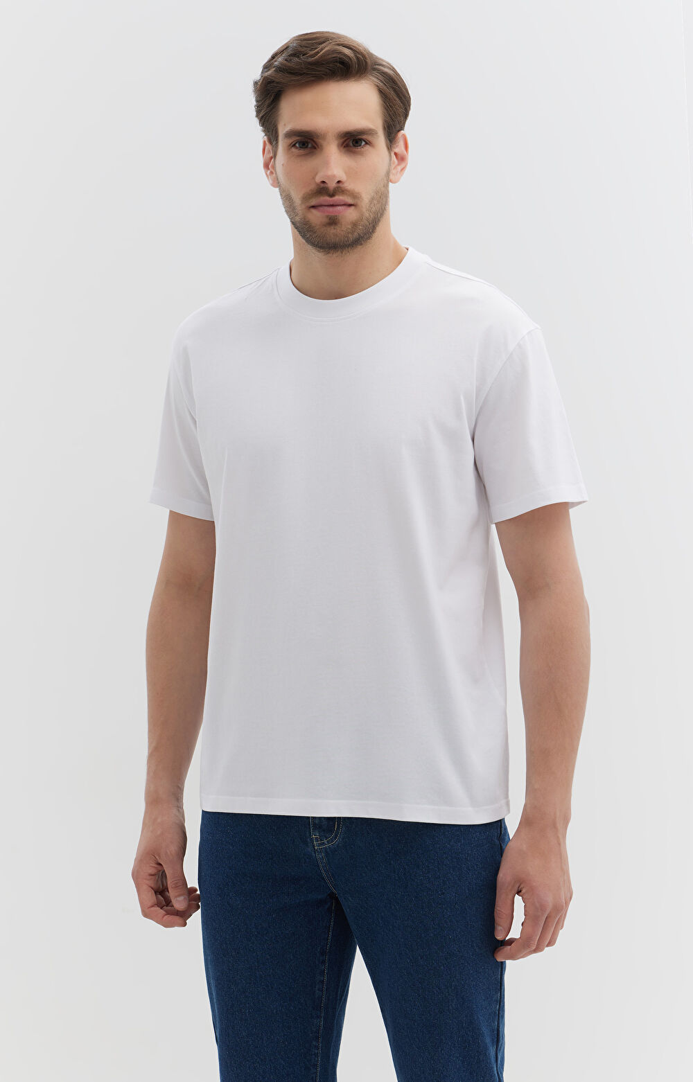T-shirt męski o sylwetce luźnej z bawełny organicznej