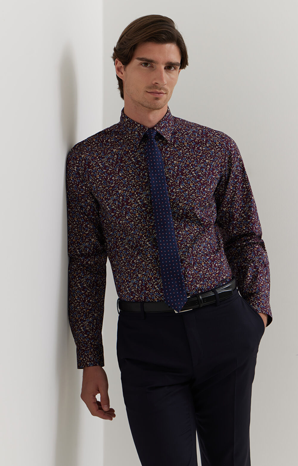 Koszula z bawełny organicznej w kwiaty - 8