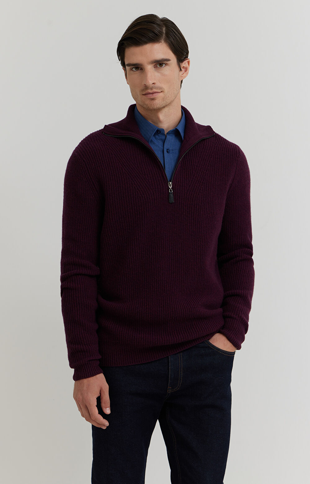 Sweter z golfem