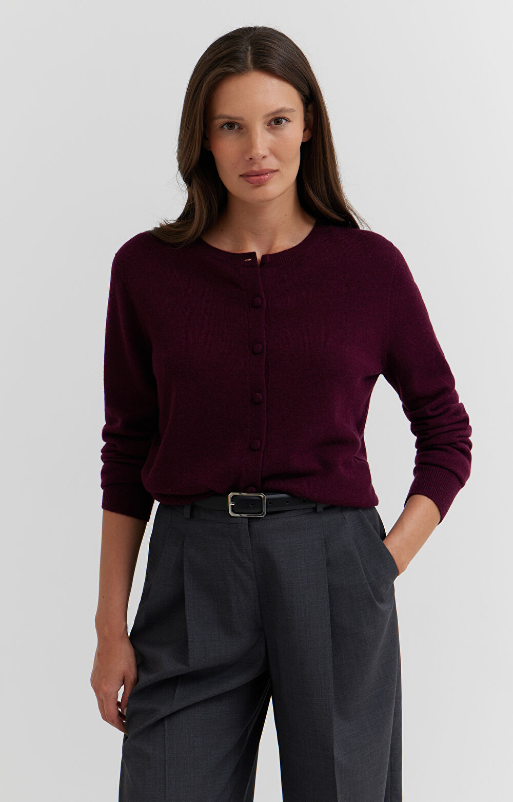Kardigan z wełny merino - 6