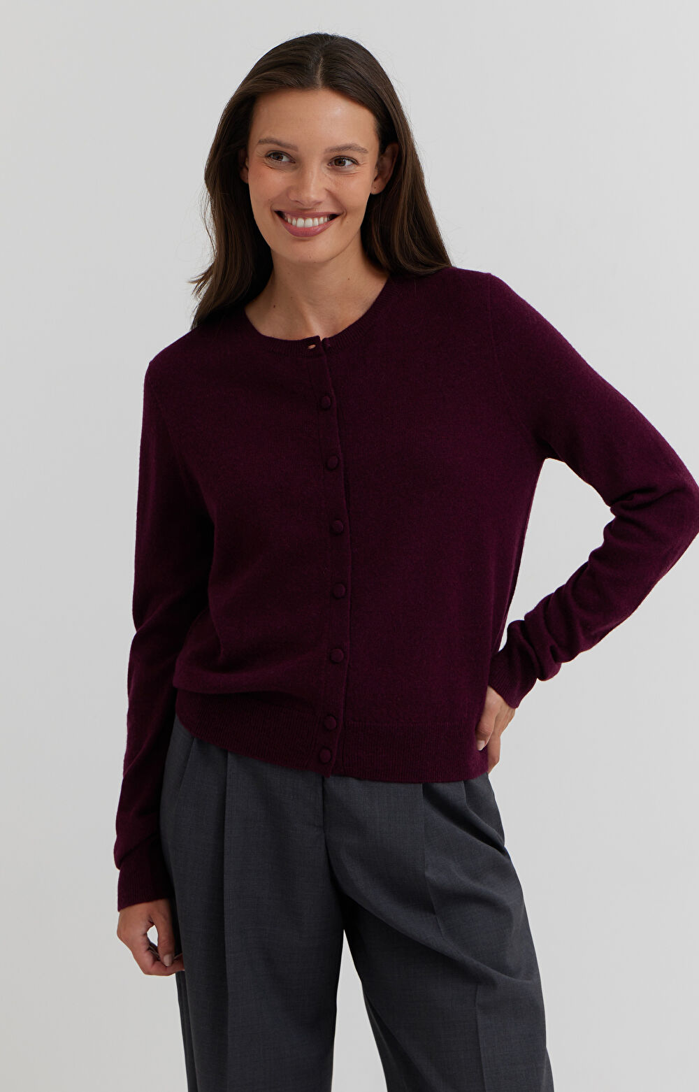 Kardigan z wełny merino - 3