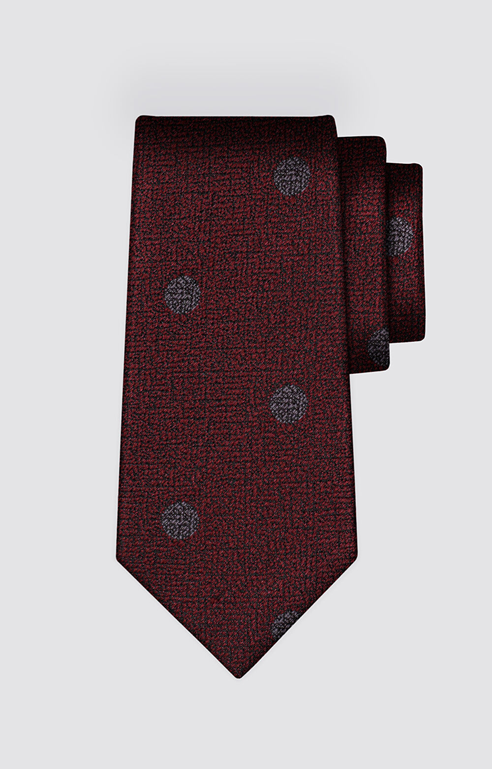 Jedwabny krawat z dodatkiem bawełny i wełny