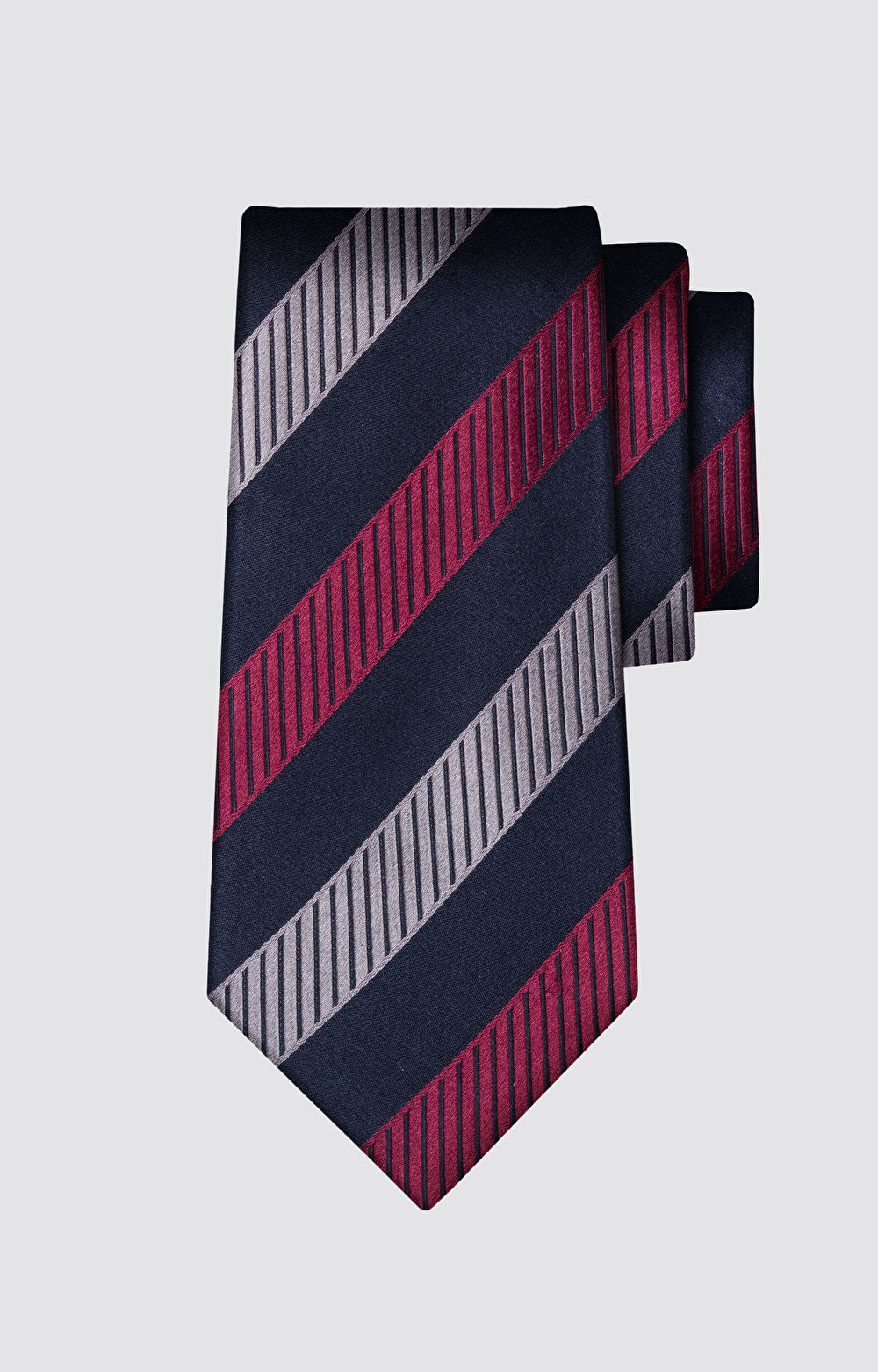 Jedwabny krawat w paski