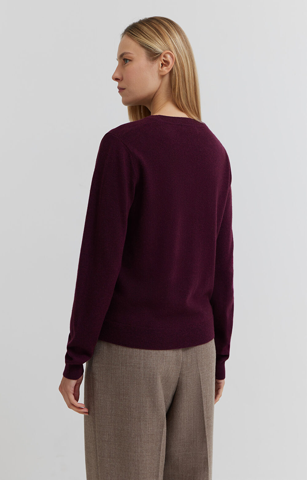 Sweter z dodatkiem wełny merino i kaszmiru - 4