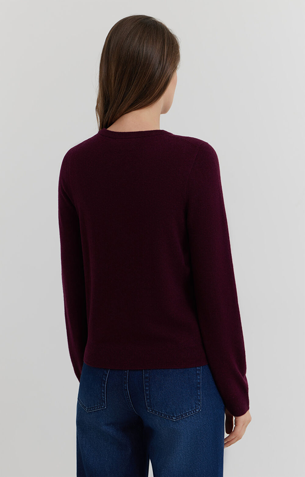 Sweter z melanżowej wełny merino - 4