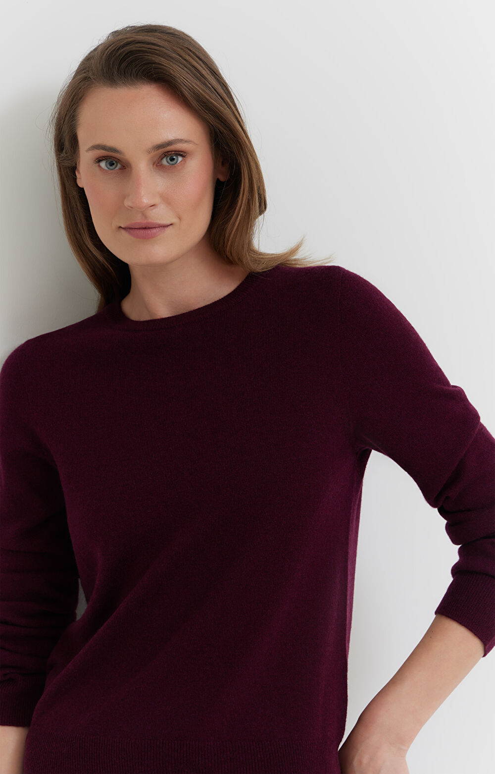 Sweter z melanżowej wełny merino - 3