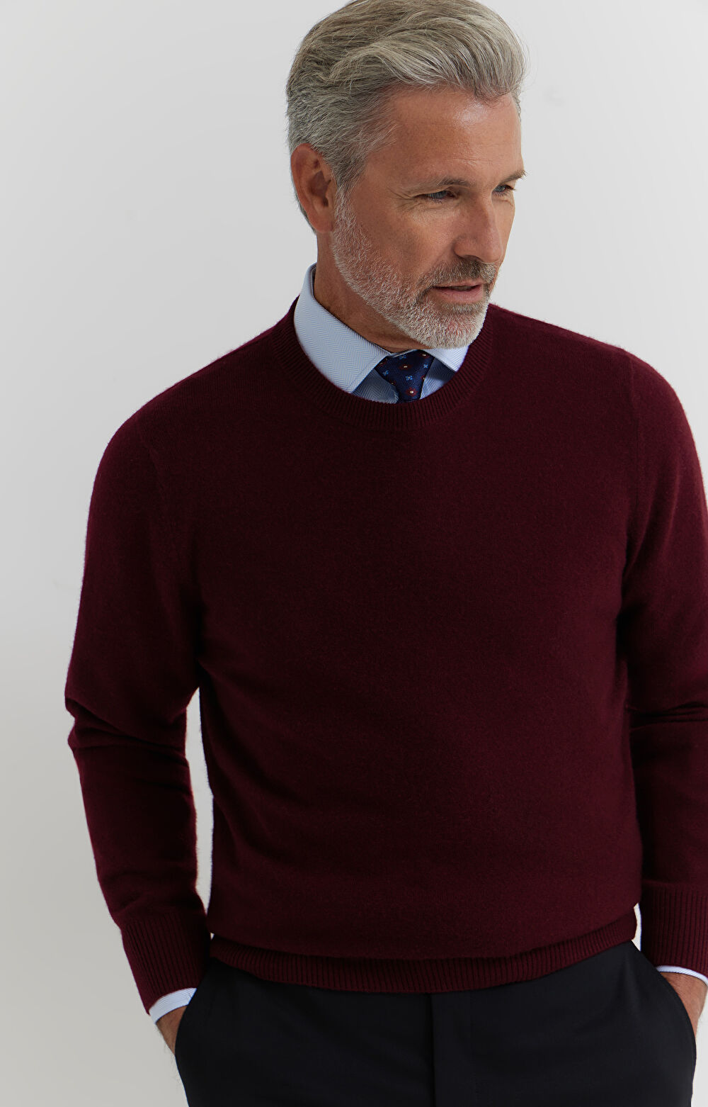 Wełniany sweter z kaszmirem - 3